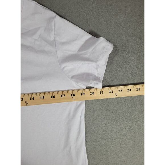 Aoang Womens Summer Crop Top Short Sleeve Round Neck T-Shirt Loose Fit Small - Picture 5 of 7